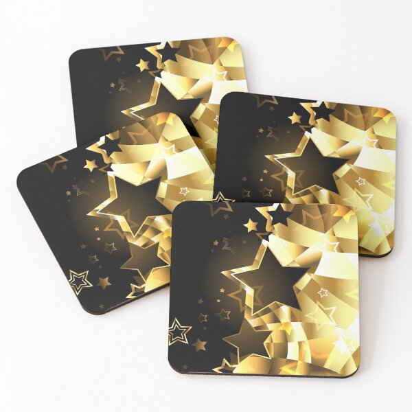 Item preview, Abstract golden background with stars designed and sold by Blackmoon9.