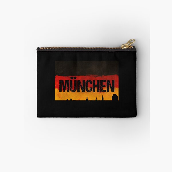 Item preview, Munchen Germany City Skyline Distressed Flag designed and sold by LarkDesigns.