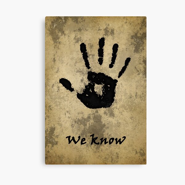 Skyrim: We Know Canvas Print