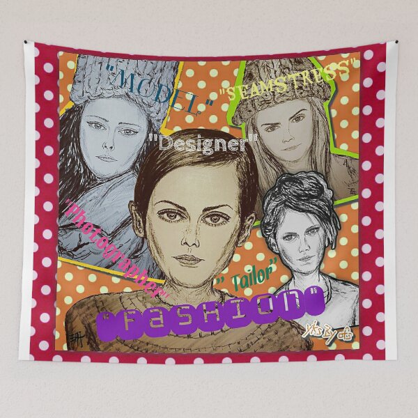 Item preview, Supermodels - Fashion - Coco Rocha, Twiggy, Cara Delevingne, Freja Beha Erichsen designed and sold by YKSBYOFS YKSBYOFS.