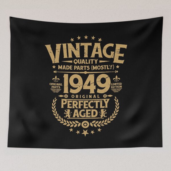 Item preview, Vintage 70th Birthday Funny Tshirt 1969 Perfectly Aged designed and sold by Orange Pieces.