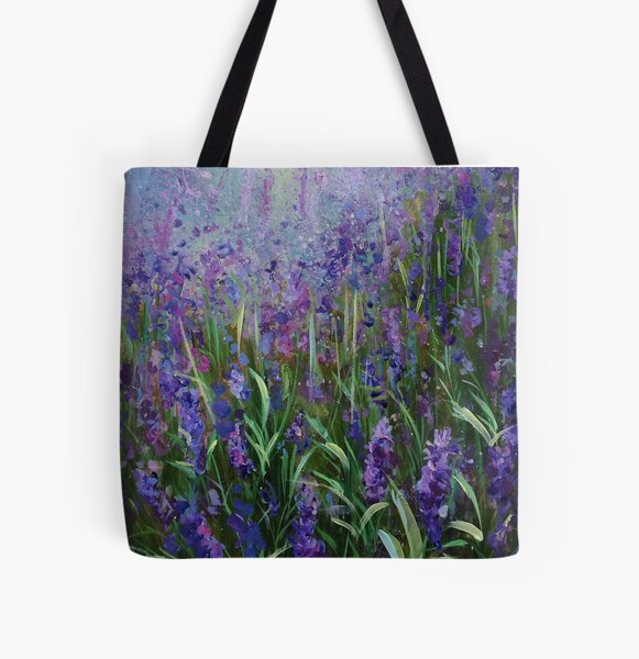 Purple rain- Lavender design All Over Print Tote Bag