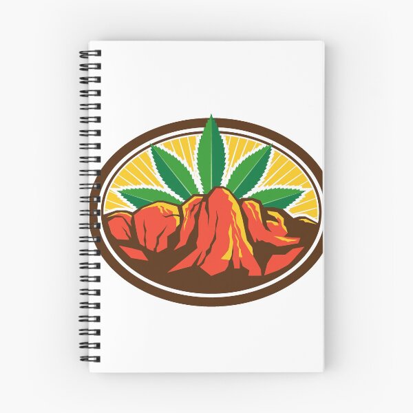 Item preview, Canyon With Hemp Leaf Oval Retro designed and sold by patrimonio.