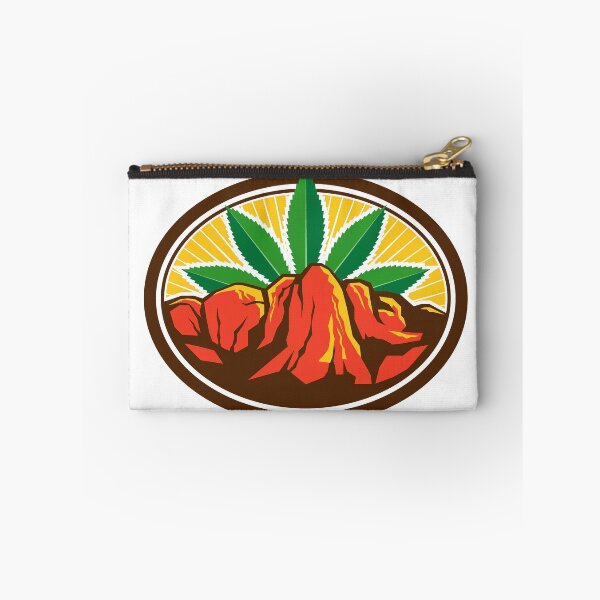 Item preview, Canyon With Hemp Leaf Oval Retro designed and sold by patrimonio.