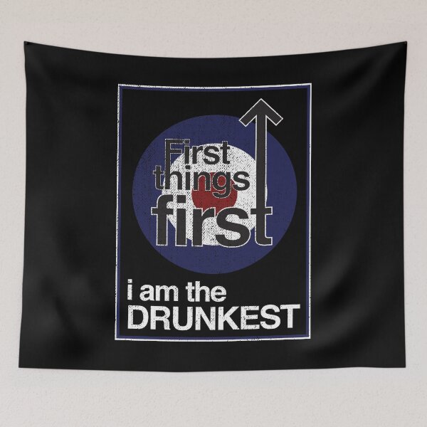 Item preview, Funny Drinking Gift First Thing First Drunkest Party Beer Wine Lover designed and sold by KentuckyGirlTee.