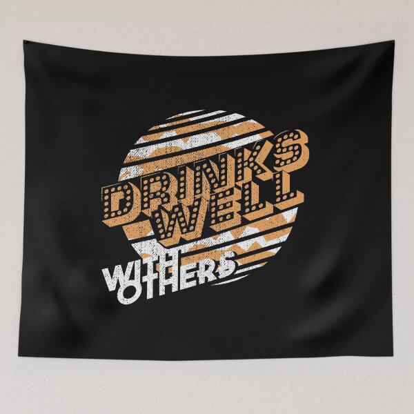 Item preview, Drinks Well With Others Funny Drinking Gift Beer Wine Lover  designed and sold by KentuckyGirlTee.