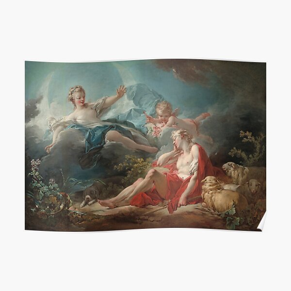 Jean Honoré Fragonard. Diana and Endymion, 1753-56. Poster