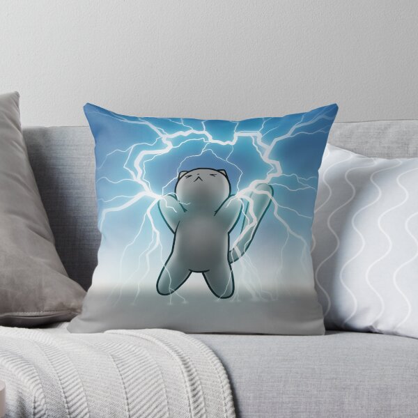 Physics Cat - AnglesAndAcid Throw Pillow