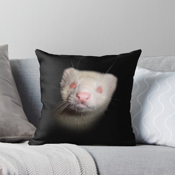 Item preview, Albino Ferret on Black designed and sold by Fennic.