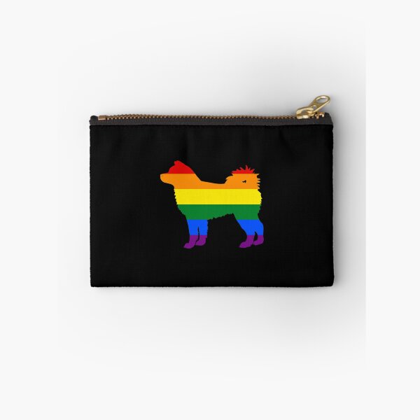 Item preview, Gay Pride Dog Akita Rainbow Gay Flag Rainbow Flag Gay Dog designed and sold by KentuckyGirlTee.