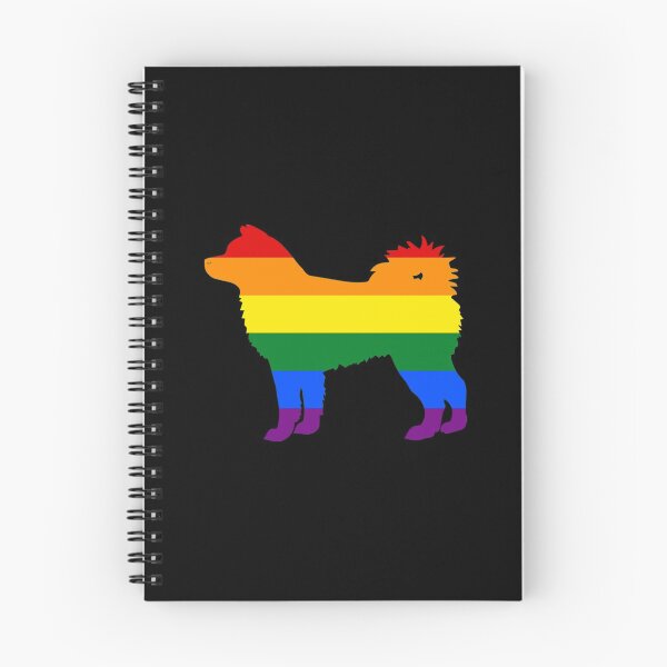 Item preview, Gay Pride Dog Akita Rainbow Gay Flag Rainbow Flag Gay Dog designed and sold by KentuckyGirlTee.