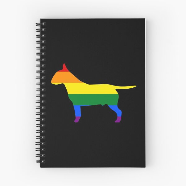 Item preview, Gay Dogs Bull Terrier Rainbow Gay Flag LGBT Dog designed and sold by KentuckyGirlTee.