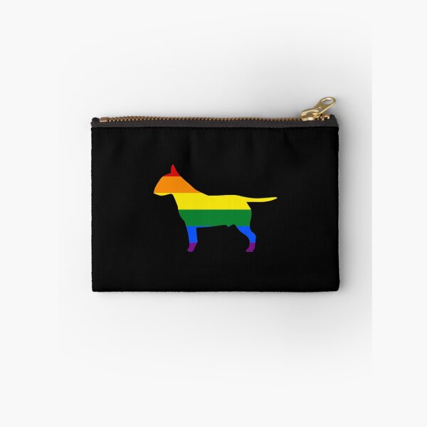 Item preview, Gay Dogs Bull Terrier Rainbow Gay Flag LGBT Dog designed and sold by KentuckyGirlTee.