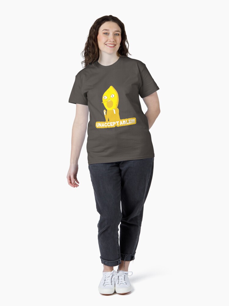 Thumbnail 4 von 7, Classic T-Shirt, Adventure Time Lemongrab Inakzeptabel designt und verkauft von rainbowdreamer.