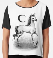 Pale Horse Chiffon Top