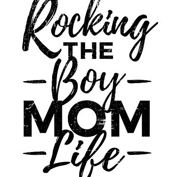 Rocking the Boy Mom Life Mothers Day Gift White Coffee Mug