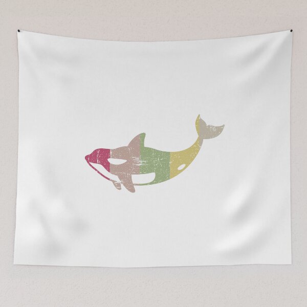 Item preview, Retro Distressed Killer Whale Design for Orca Lovers designed and sold by Theodore Cory.