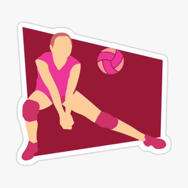 " Volleyball digger team serve gift box" Sticker by Gex909 Redbubble