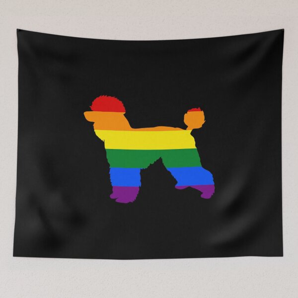 Item preview, Lesbian Mom Poodle Rainbow Flag  designed and sold by KentuckyGirlTee.