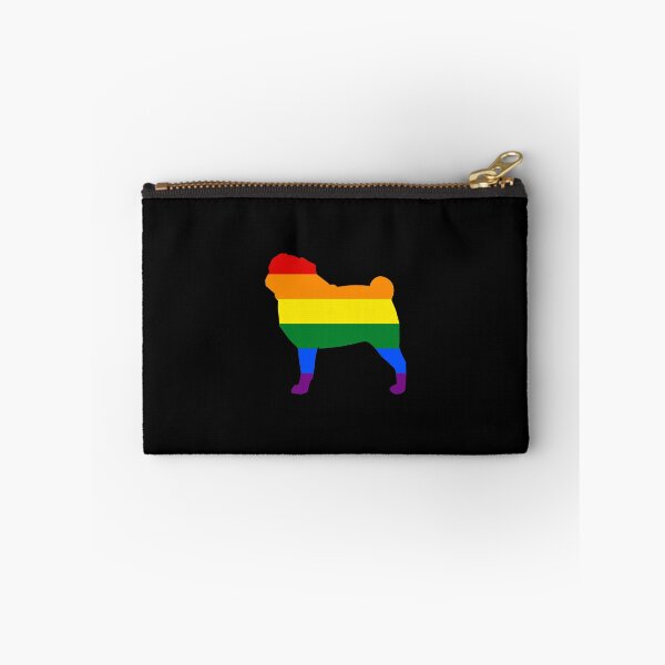 Item preview, Gay Pride Mom Puggle Rainbow Flag designed and sold by KentuckyGirlTee.