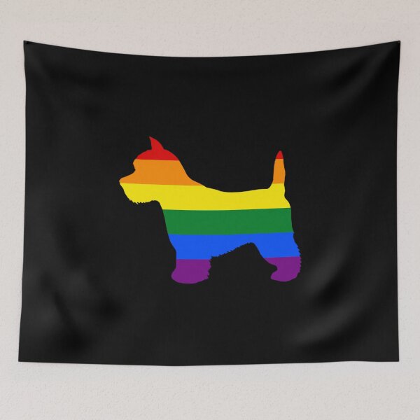 Item preview, Doggie Mom West Highland White Terrier Rainbow LGBT Flag designed and sold by KentuckyGirlTee.