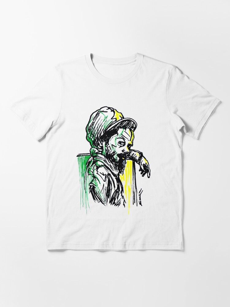 Alternate view of Rastafarian Leaning on Wall Essential T-Shirt