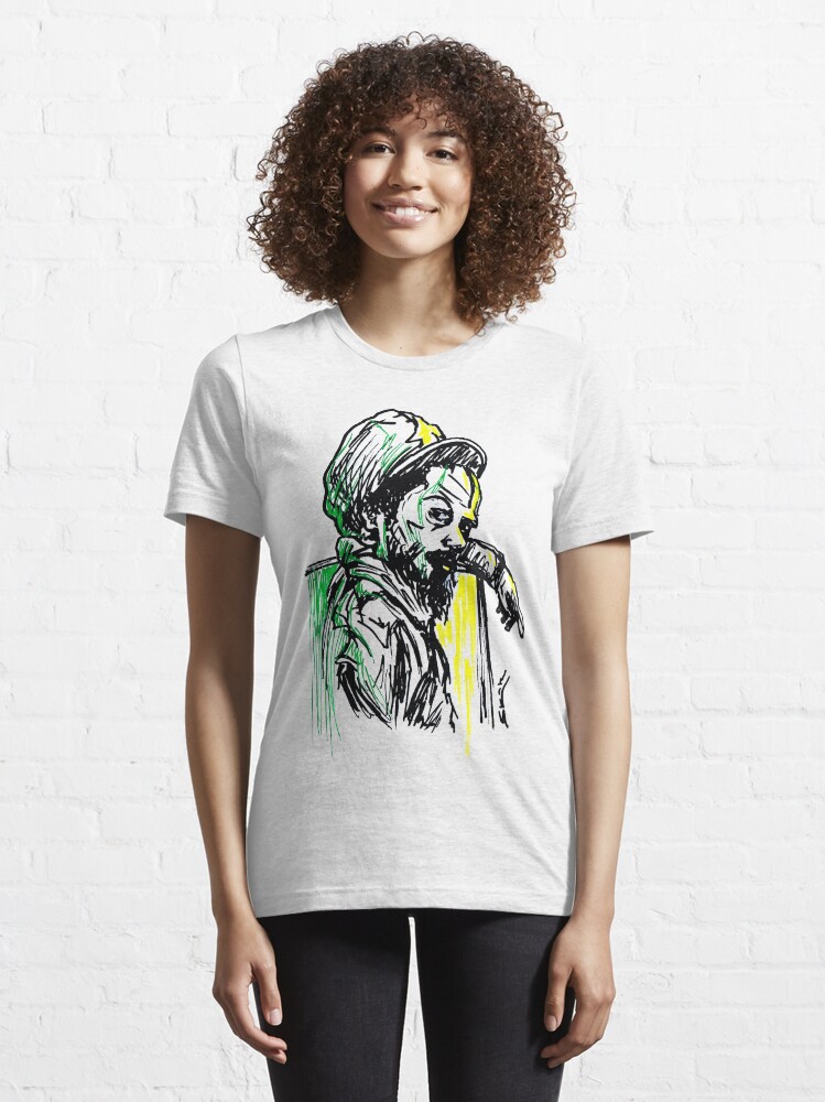 Alternate view of Rastafarian Leaning on Wall Essential T-Shirt