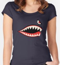 WW 2 Flying Tigers Warplane - Phone Case & Stickers Women's Fitted Scoop T-Shirt