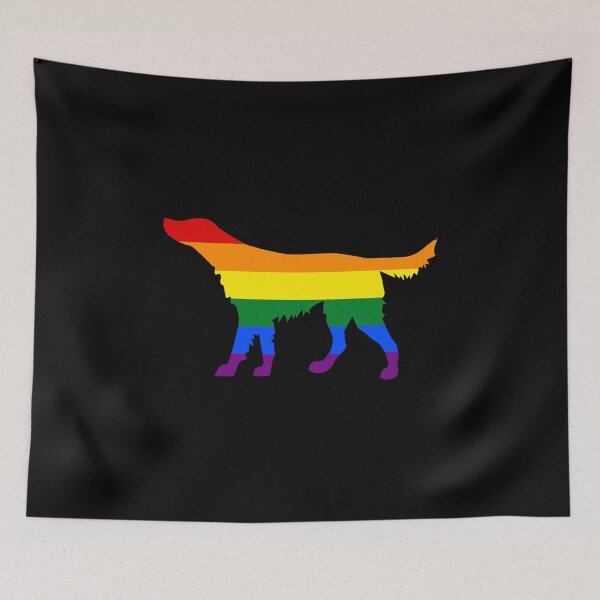 Item preview, Proud Dad Rainbow Flag Irish Setter Rainbow LGBT Flag designed and sold by KentuckyGirlTee.