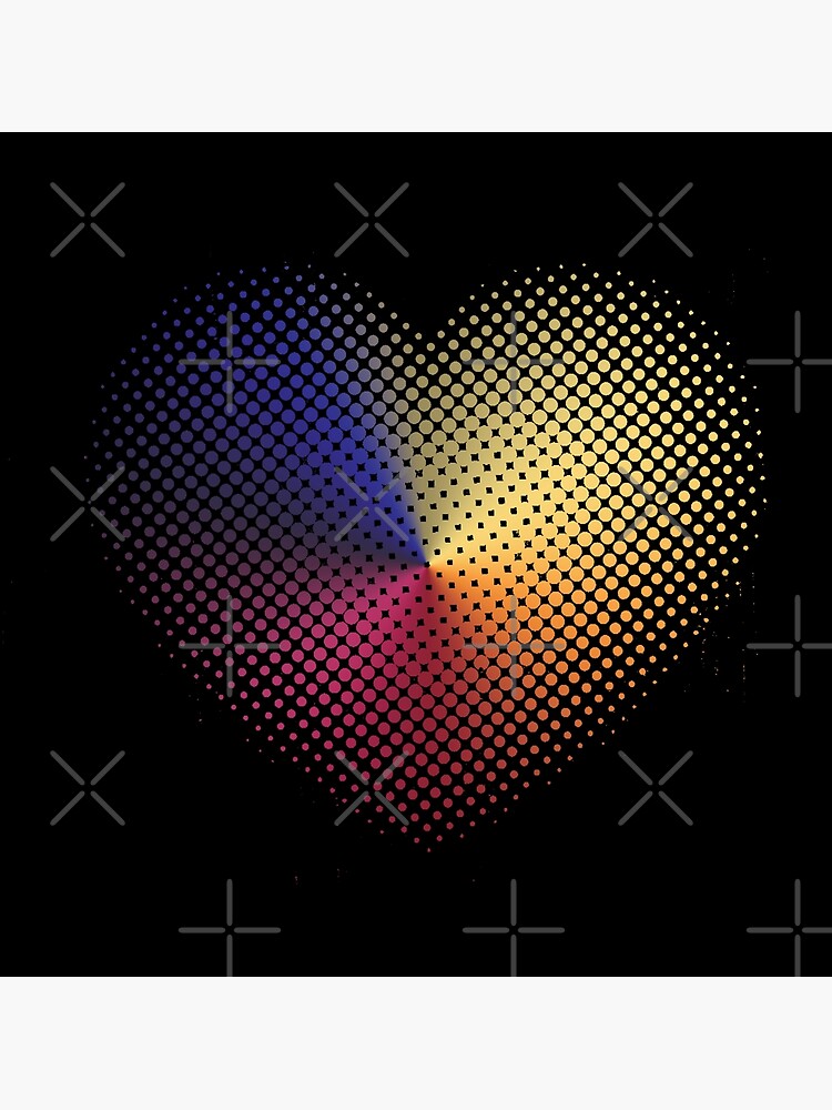 Angle Gradient on Halftone Heart (Black) by jrbactor