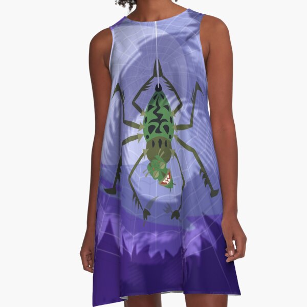 Spider A-Linien Kleid