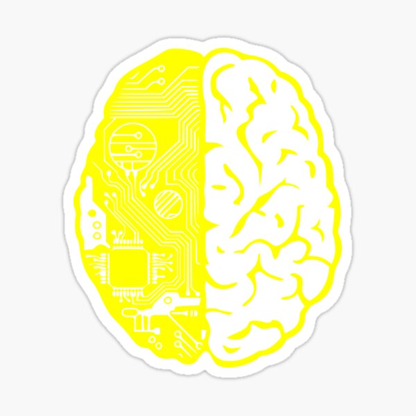 Item preview, Coding Brain in Yellow designed and sold by 0tdesigns.