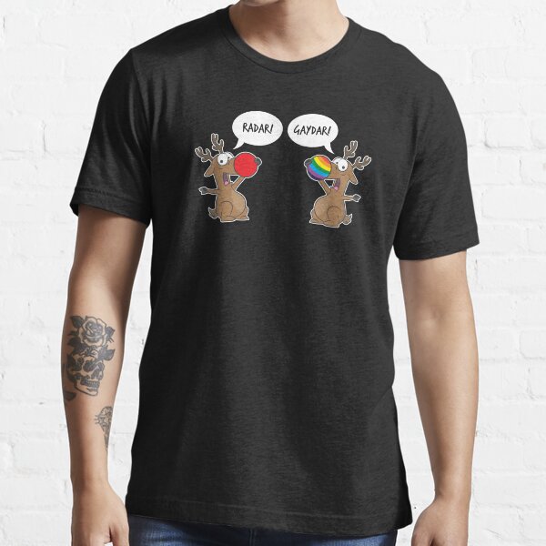 "LGBT Reindeer Gaydar LGBTQ Christmas Holiday Gift" Tshirt by