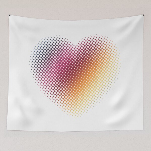 Item preview, Linear Gradient on Halftone Heart (White/Clear) designed and sold by John Raymond Barker.