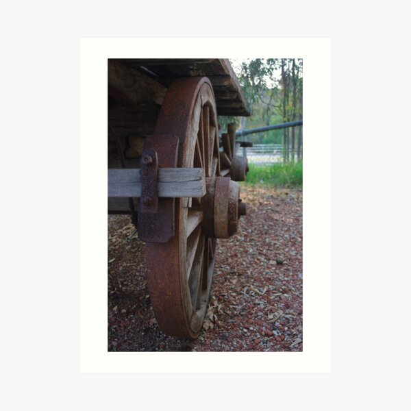 Wagon wheel Art Print