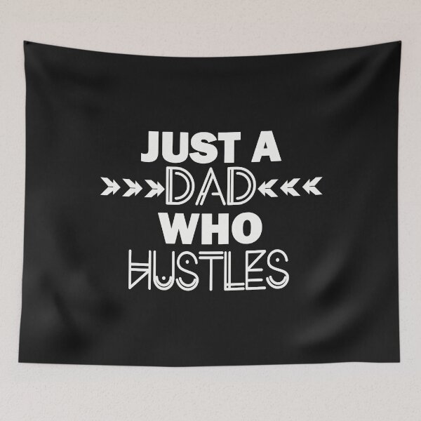 Item preview, Just A Dad Who Hustles Bold & Stylized Fathers Day Gift designed and sold by Sapphire Star.