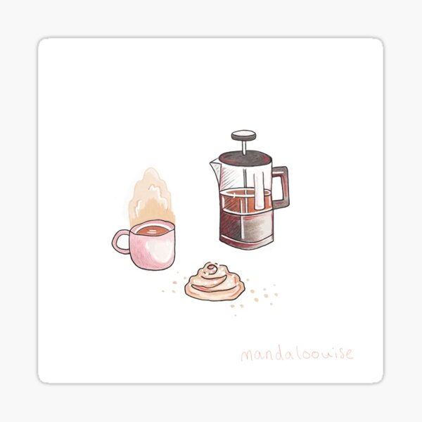 Coffee and cake Sticker