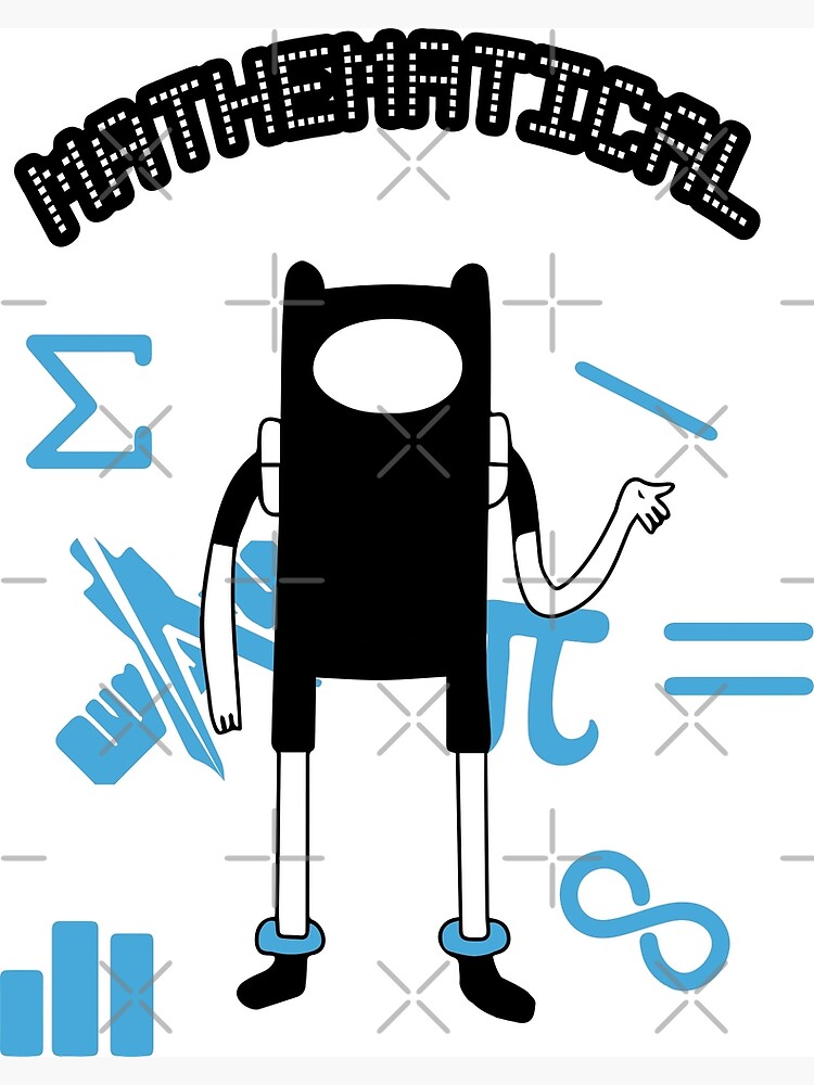 Disover Adventure Time - Finn The Human - Mathematical Premium Matte Vertical Poster