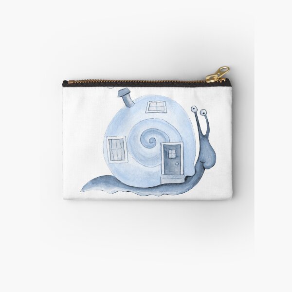Item preview, Cute whimsy blue snail house  designed and sold by Sarah Trett.