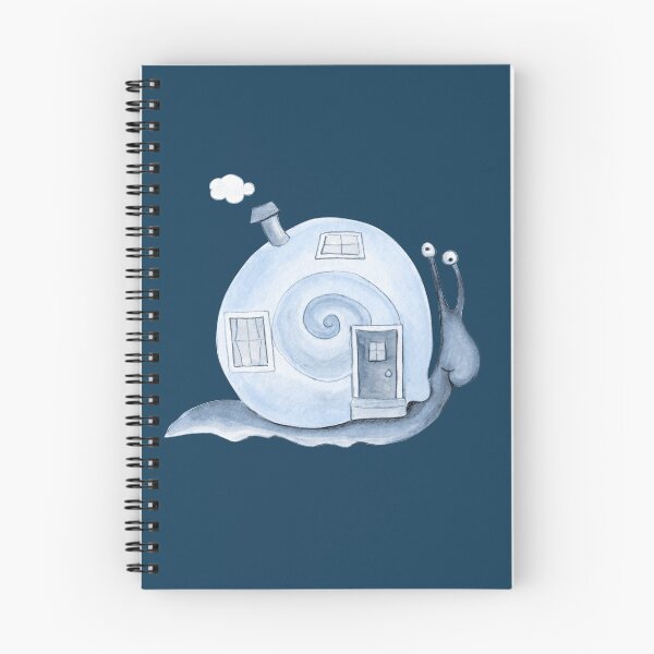 Item preview, Cute whimsy blue snail house  designed and sold by Sarah Trett.