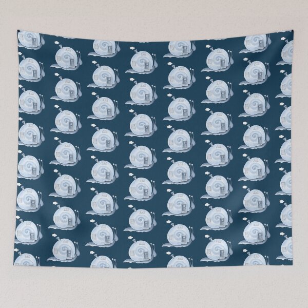 Item preview, Cute whimsy blue snail house  designed and sold by Sarah Trett.