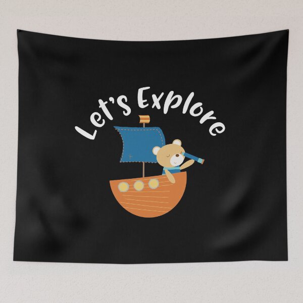 Item preview, Lets Explore Boating Bear Designs designed and sold by SpiritWestDesig.