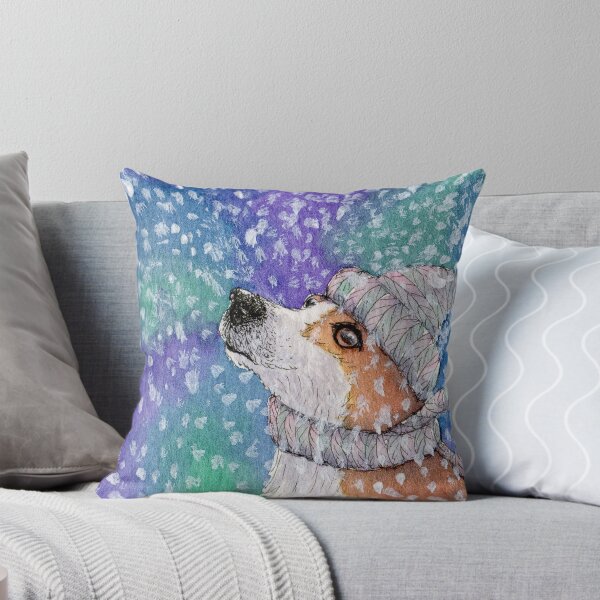Item preview, Corgi Dog Playing in the Snow designed and sold by SusanAlisonArt.