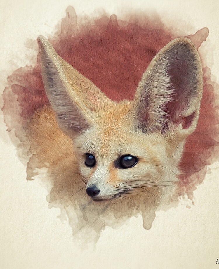 Coque Et Skin Adhesive Ipad Tableau De Fennec Par Pearcatprod Redbubble