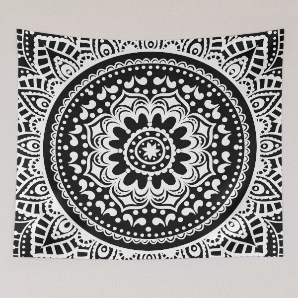 Item preview, Black and White Mandala designed and sold by haroulita.