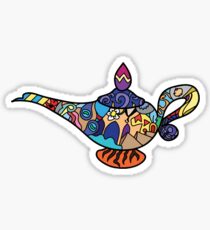 Looking for the genie Sticker