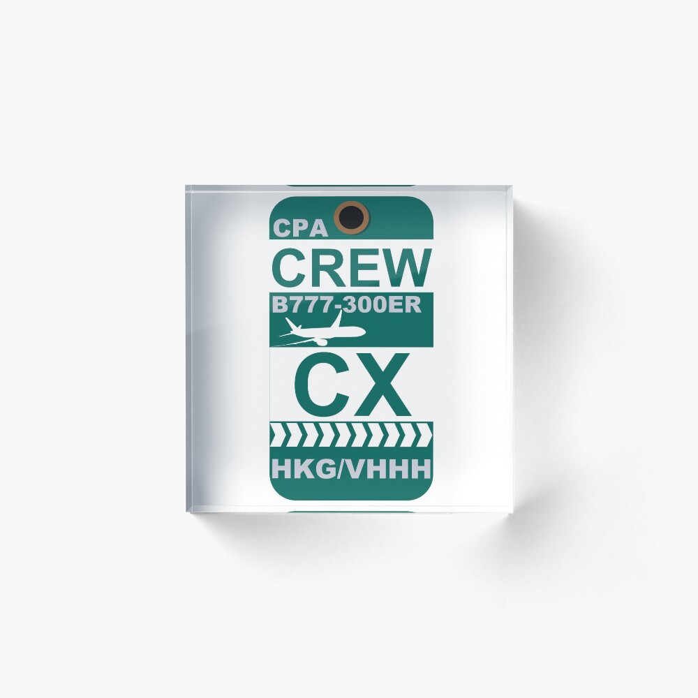 CX Boeing 777-300ER Crew Hong Kong Acrylic Block