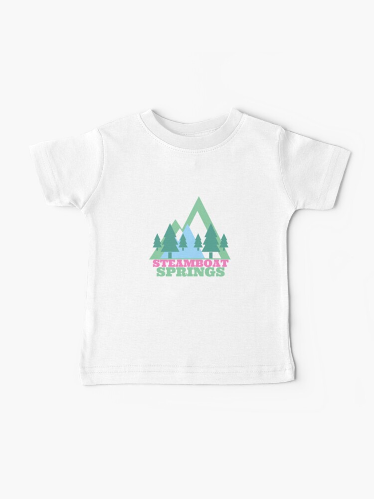 Baby T-Shirt, Steamboat Springs Colorado Mountain Love designed and sold by crickmonster
