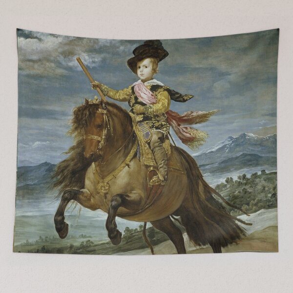 Item preview, Infant Baltasar Carlos son of king Felipe IV and queen Isabella on horseback by Diego Velazquez designed and sold by Vintage Designs +.