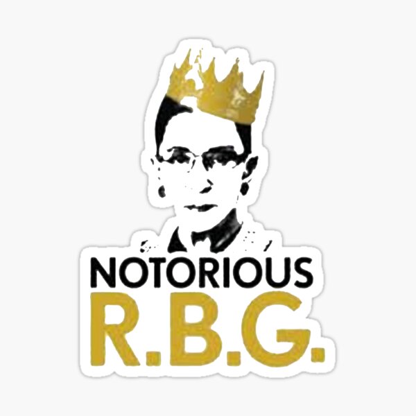 Item preview, Ruth Bader Ginsburg - Notorious R.G.B. designed and sold by SerpentSkyArts.